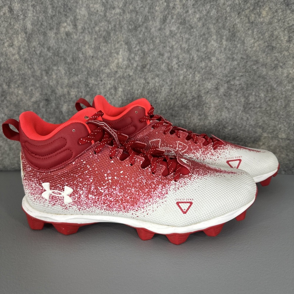 Under Armour Mens Spotlight Fran 2.0 Football Cleat Mens 10.5 Red/White 600